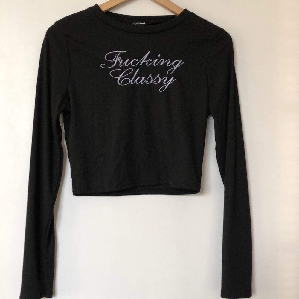 Fashion Nova Black Crop Top